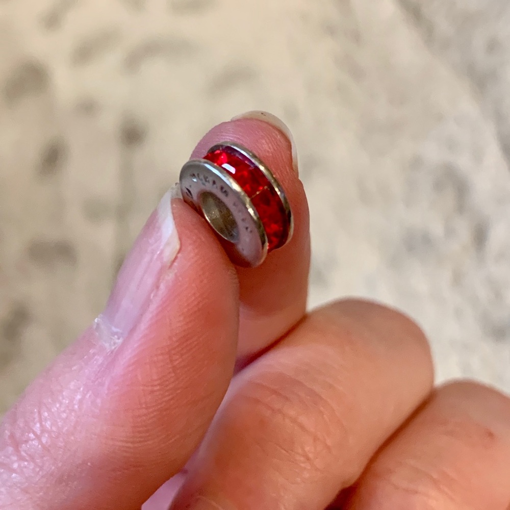 Red swarovski charm for pandora bracelet